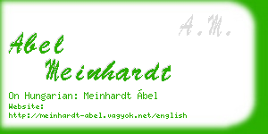 abel meinhardt business card